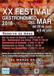 XX Festival Gastronómico del Mar de San Vicente de la Barquera 2018