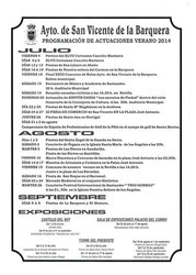 Programa de actividades - Verano 2014