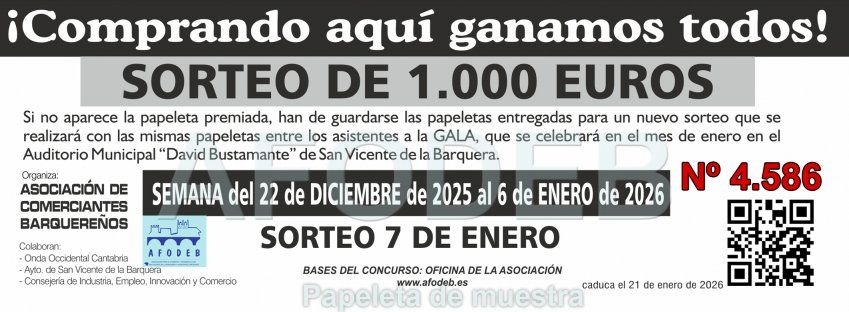 AFODEB campaña navidad 2025 tercer sorteo sorteo