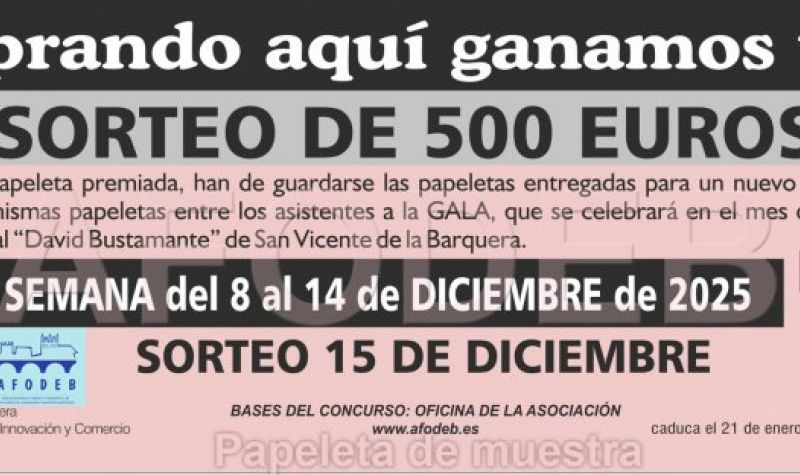 Primer sorteo Campaña de Navidad 2025