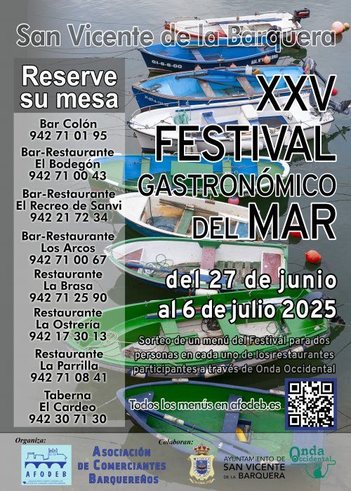 XXV Festival Gastronómico del Mar 2025  AFODEB